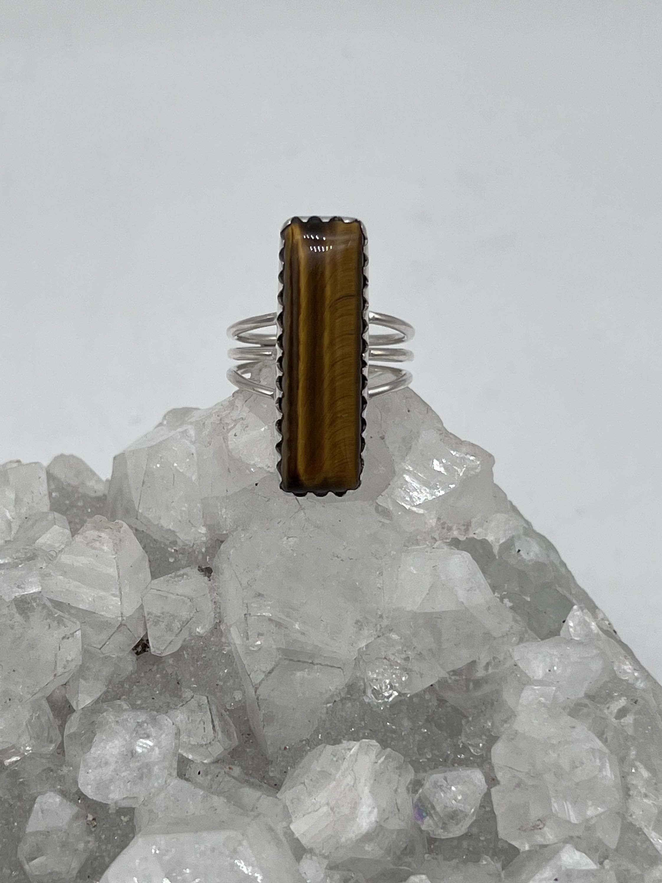 Tigers Eye Ring, Size 8 1/2