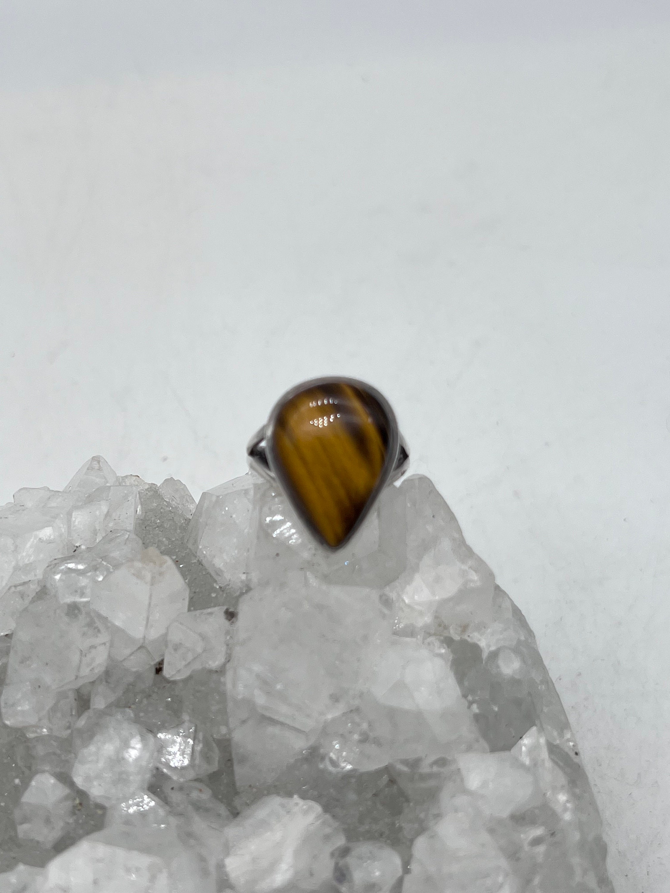 Tigers Eye Ring, Size 8 1/2