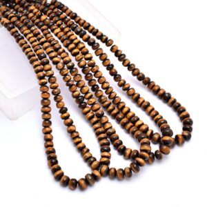 Aaa+ Yellow Tiger Eye 5mm-8mm Smooth Rondelle Beads | 15inch Strand | Natural Tiger Eye Semi Precious Gemstone Loose Beads For Jewelry Aaa+ Yellow Tiger Eye 5mm-8mm Smooth Rondelle Beads | 15inch Strand | Natural Tiger Eye Semi Precious Gemstone Loose Beads For Jewelry
