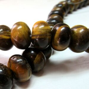 Tiger Eye Beads 13 X 9mm Smooth Chatoyant Golden Brown Rondelles -10 Pieces Tiger Eye Beads 13 X 9mm Smooth Chatoyant Golden Brown Rondelles -10 Pieces