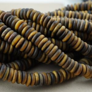 Tiger Eye Beads (Rondelle)(Matte)(6mmx2mm)(15.5"Strand) Tiger Eye Beads (Rondelle)(Matte)(6mmx2mm)(15.5"Strand)