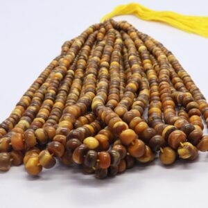 Natural Aaa Tiger Eye Smooth Rondelle Shape Beads, 6-7 Mm Tiger Eye Smooth Gemstone Beads, Aaa Quality Handmade Bead Craft Making Jewelry Natural Aaa Tiger Eye Smooth Rondelle Shape Beads, 6-7 Mm Tiger Eye Smooth Gemstone Beads, Aaa Quality Handmade Bead Craft Making Jewelry