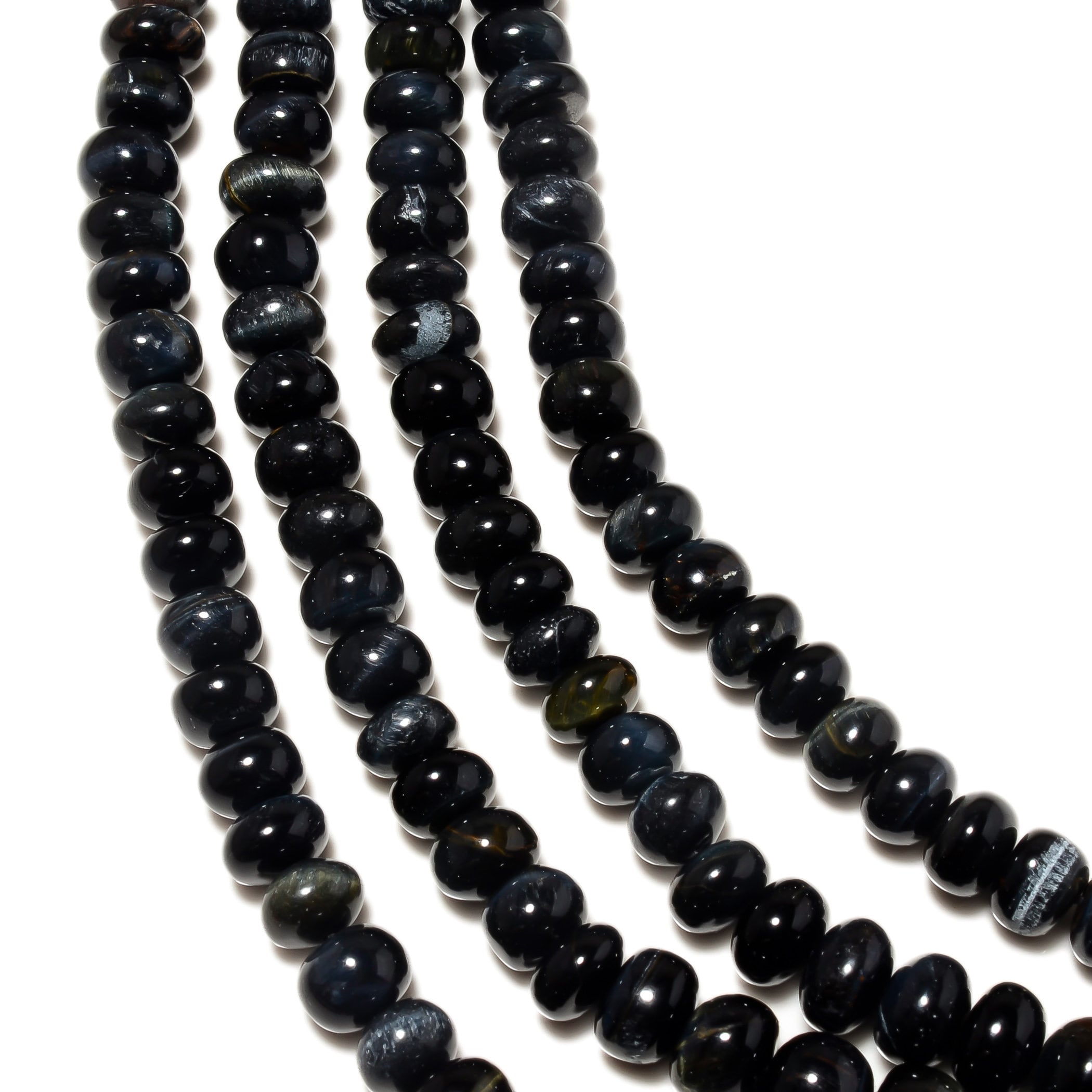 Natural Black Tiger Eye Plain Smooth Rondelle Beads, 6mm To 10mm Black Smooth Tiger's Eye Gemstone Beads, 18 Inch Strand, Gds2210 Natural Black Tiger Eye Plain Smooth Rondelle Beads, 6mm To 10mm Black Smooth Tiger's Eye Gemstone Beads, 18 Inch Strand, Gds2210