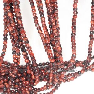 3mm Red Tiger Eye Gemstone Round 3mm Loose Beads 16 Inch Full Strand Lot 1,2,6,12 And 50 (90113623-107 - 3mm D)