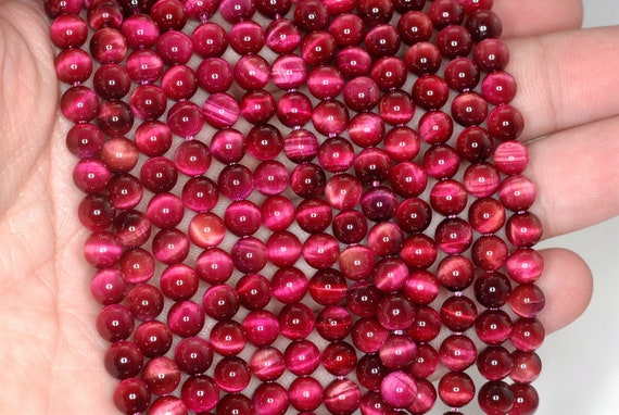 6mm Pink Tiger Eye Gemstone Grade Aaa Round Beads 16 Inch Full Strand Bulk Lot 1,2,6,12 And 50 (90187324-722b)