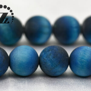 Blue Tiger Eye Matte Round Beads,6mm 8mm 10mm for choice,15" full strand