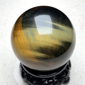 1.93"natural Yellow Blue Tiger's Eye Small Sphere,charming Solid Crystal Ball, Flashy Gems Sphere,boutique Ball,valentine Crystal Ball Gift