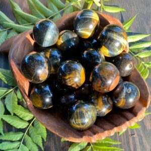 Blue Tigers Eye, Tigers Eye Sphere, Qty. 1