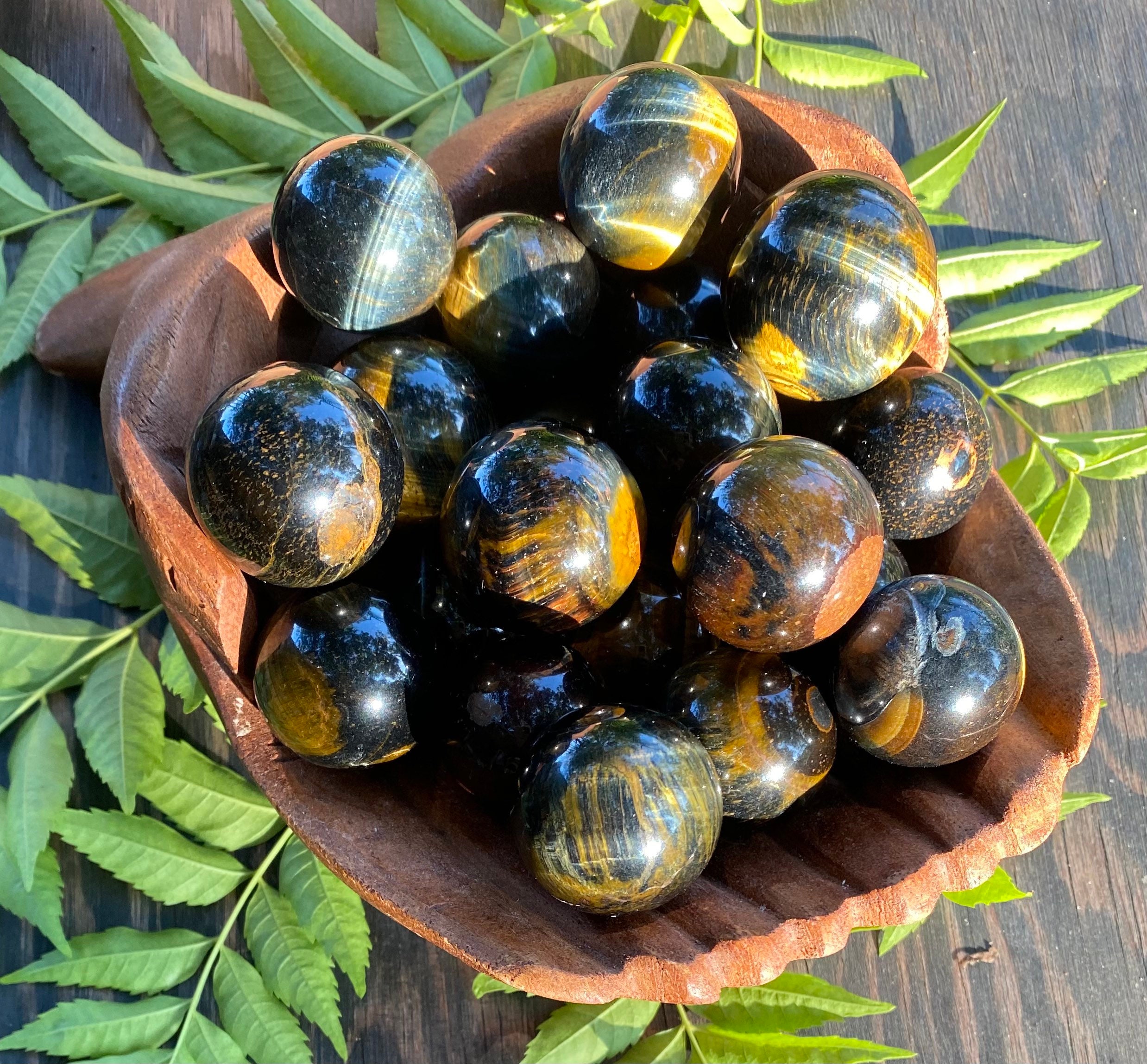 Blue Tigers Eye, Tigers Eye Sphere, Qty. 1
