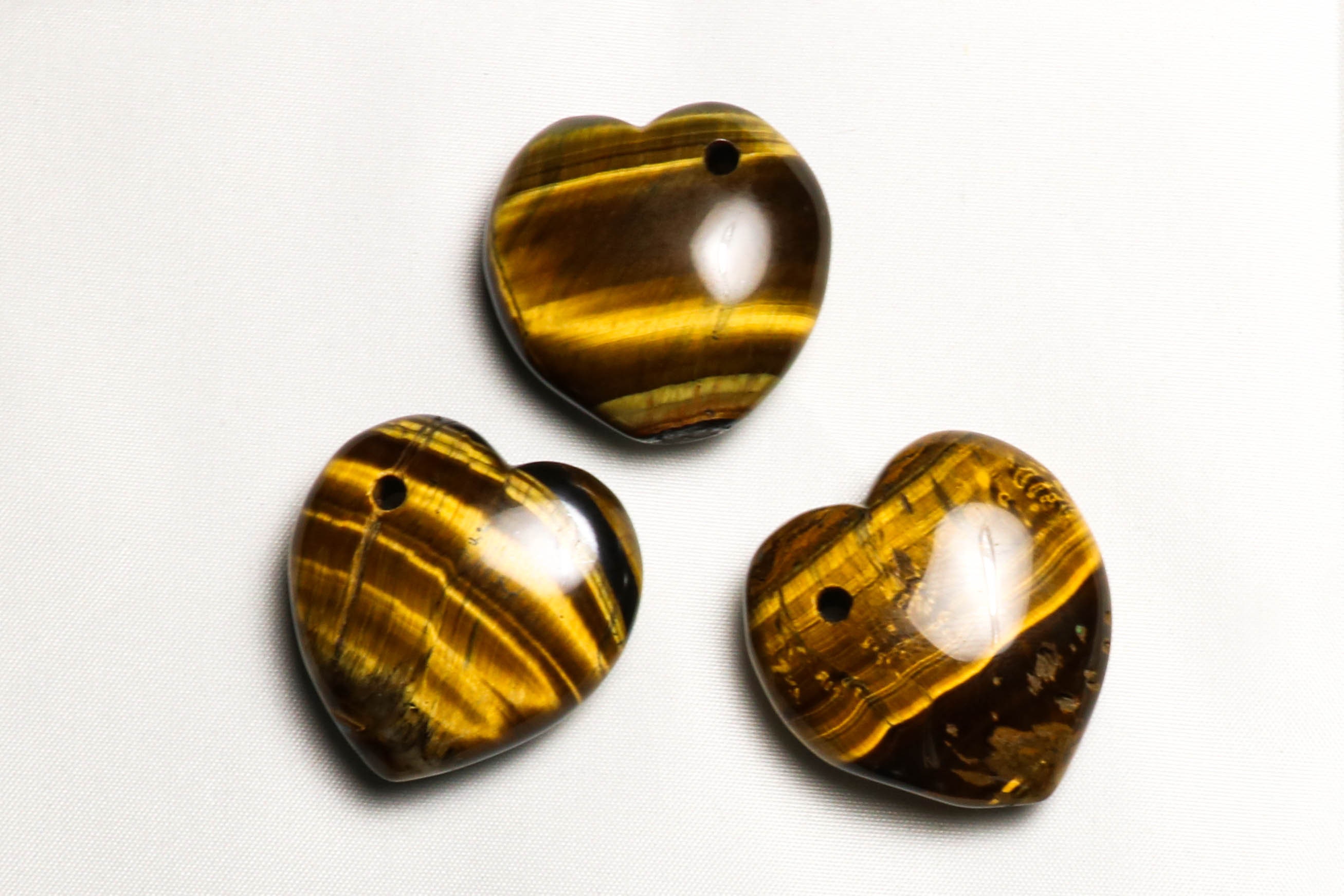 Golden Tiger Eye Small Hearts*