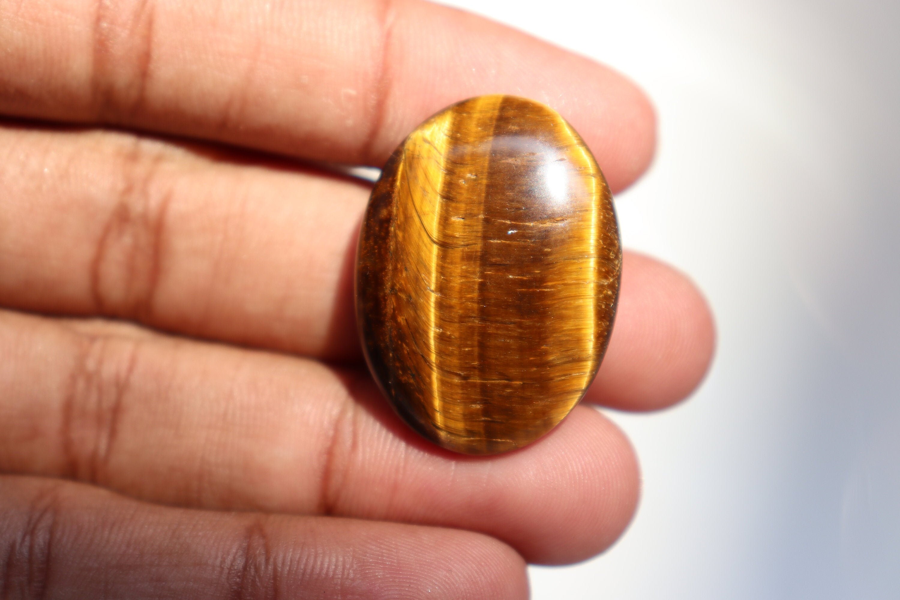 Natural Tiger Eye Palm Stone For Reiki And Chakra Healing, Gold Tigers Eye Crystal Palm Stone Crystal Palm Stone Healing Crystal Collection