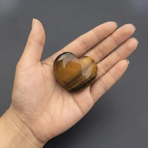 Tiger's Eye Heart Stone 40mm (1.5")