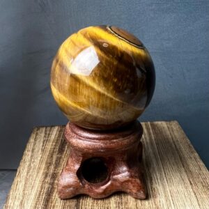 Tigers Eye Sphere - The Stone For Grounding And Stress Relief