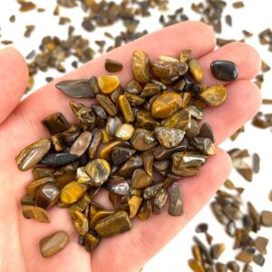 20g Mini Tumbled Tiger's Eye Crystal Chips