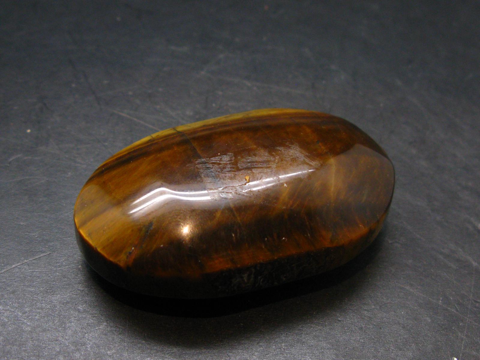 Golden Tiger Eye Tumbled Stone From South Africa - 2.3" - 71.40 Grams