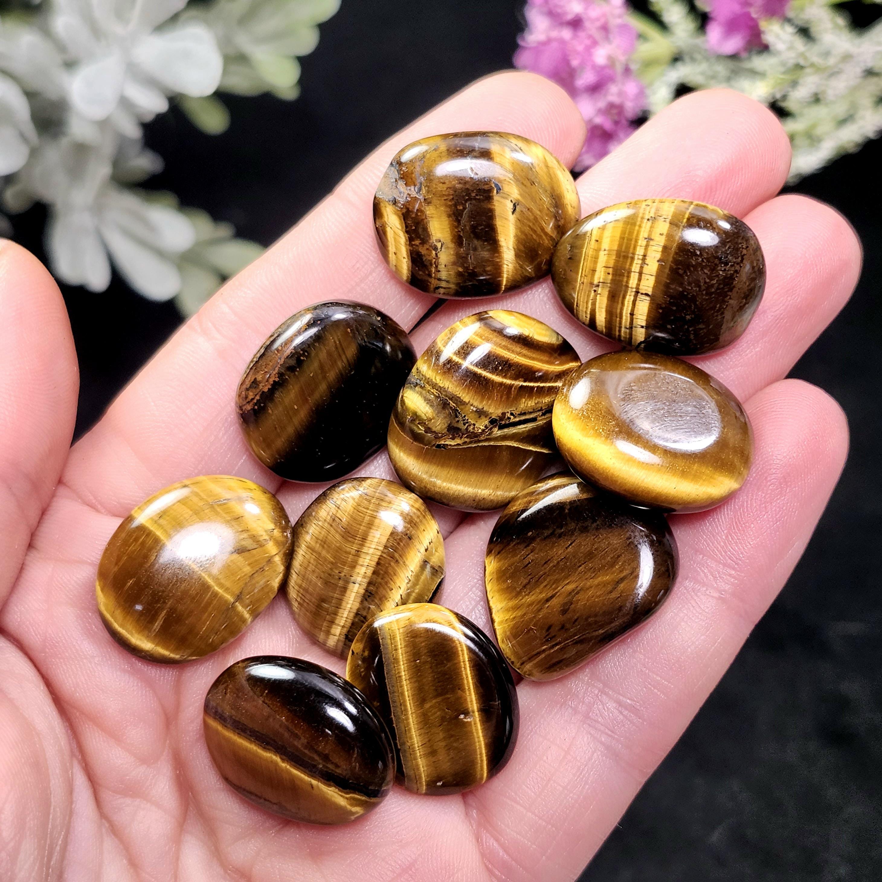 Polished Tiger's Eye Crystal, Tumbled Tigers Eye - Tigers Eye Gemstones