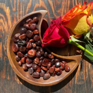 Red Tigers Eye, Red Tiger's Eye, Tumbled Stone, Qty. 5