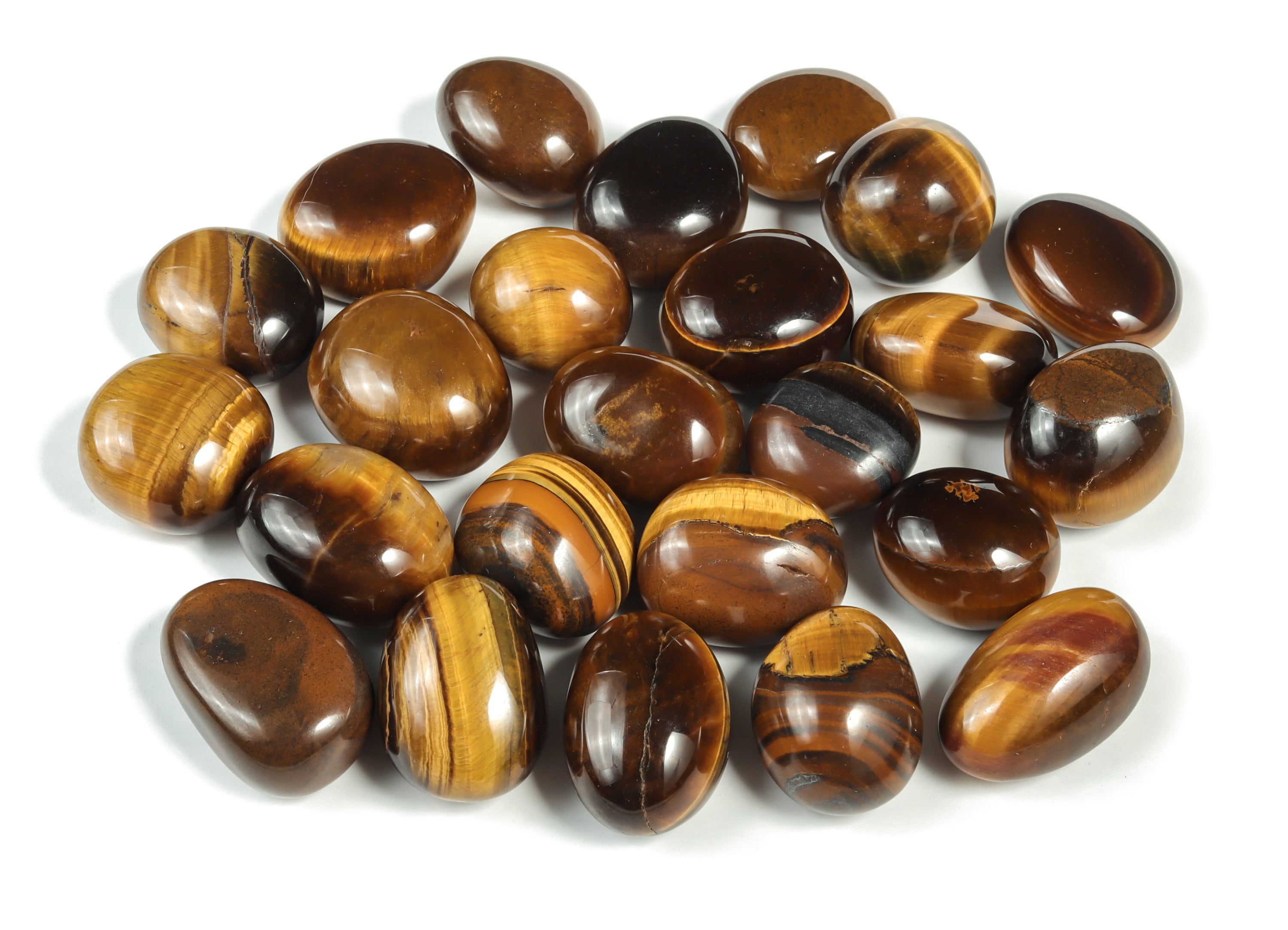 Tiger Eye Tumbled Stone - Tiger Eye Gemstone - Loose Gemstone - Natural Stone -tiger Eye Stone - 1.0-1.2 Inch - Tu1059