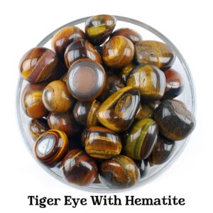 Tiger Eye Tumbled Stone, Courage And Wealth Attraction, Altar Ritual Gem