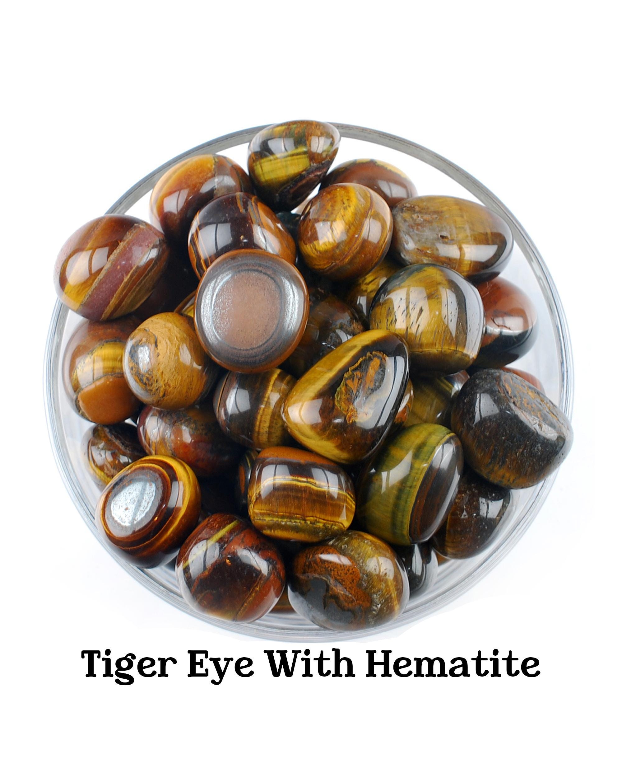 Tiger Eye Tumbled Stone, Courage And Wealth Attraction, Altar Ritual Gem