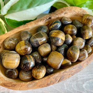Tigers Eye Golden Tumbled Stone , Gold Gemstone Crystal Natural Tigers Eye Golden Tumbled Stone , Gold Gemstone Crystal Natural