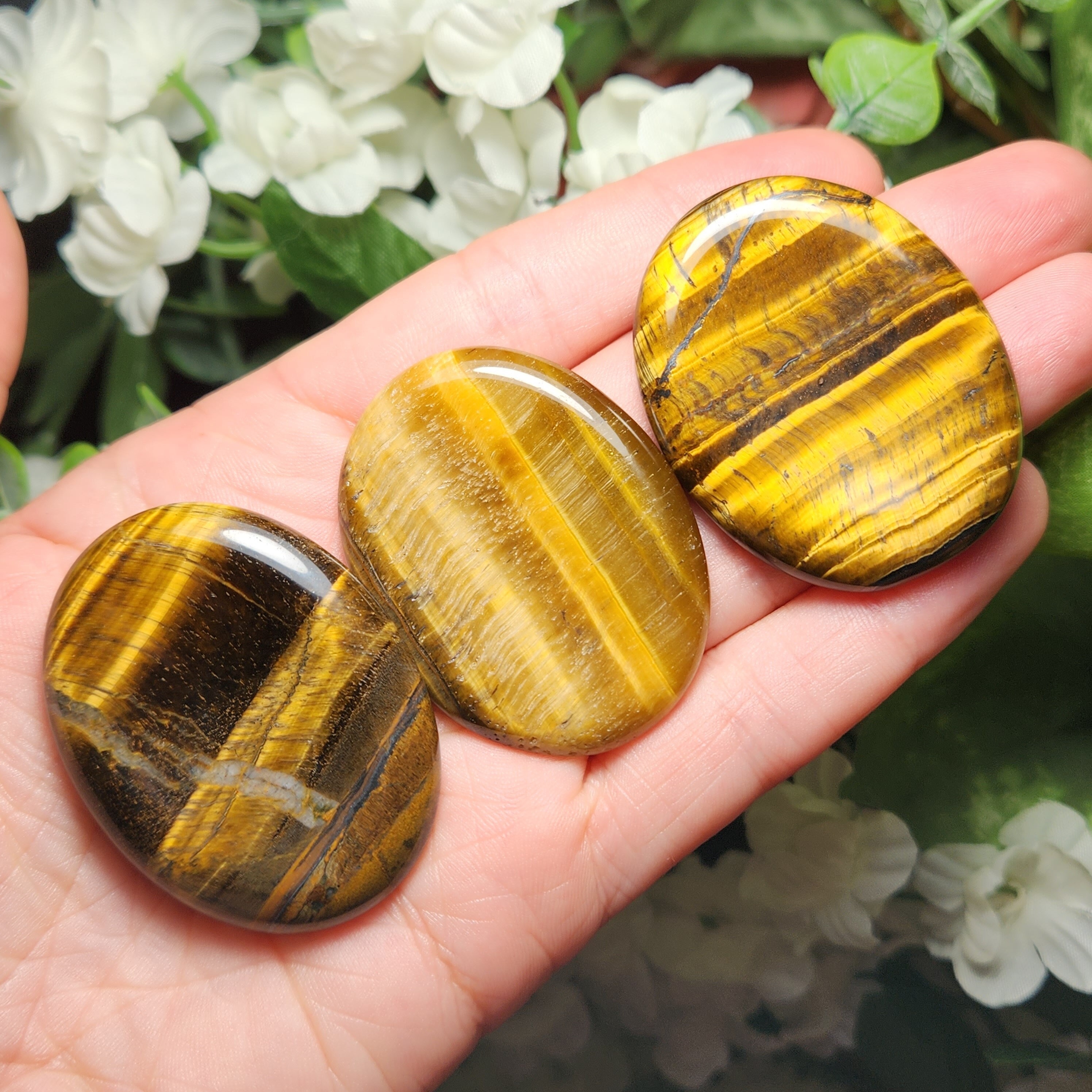 Tiger's Eye Polished Crystal - Worry Stone - Tigers Eye Crystal - Tumbled Tigers Eye - Tigers Eye Tumble - Natural Tigers Eye