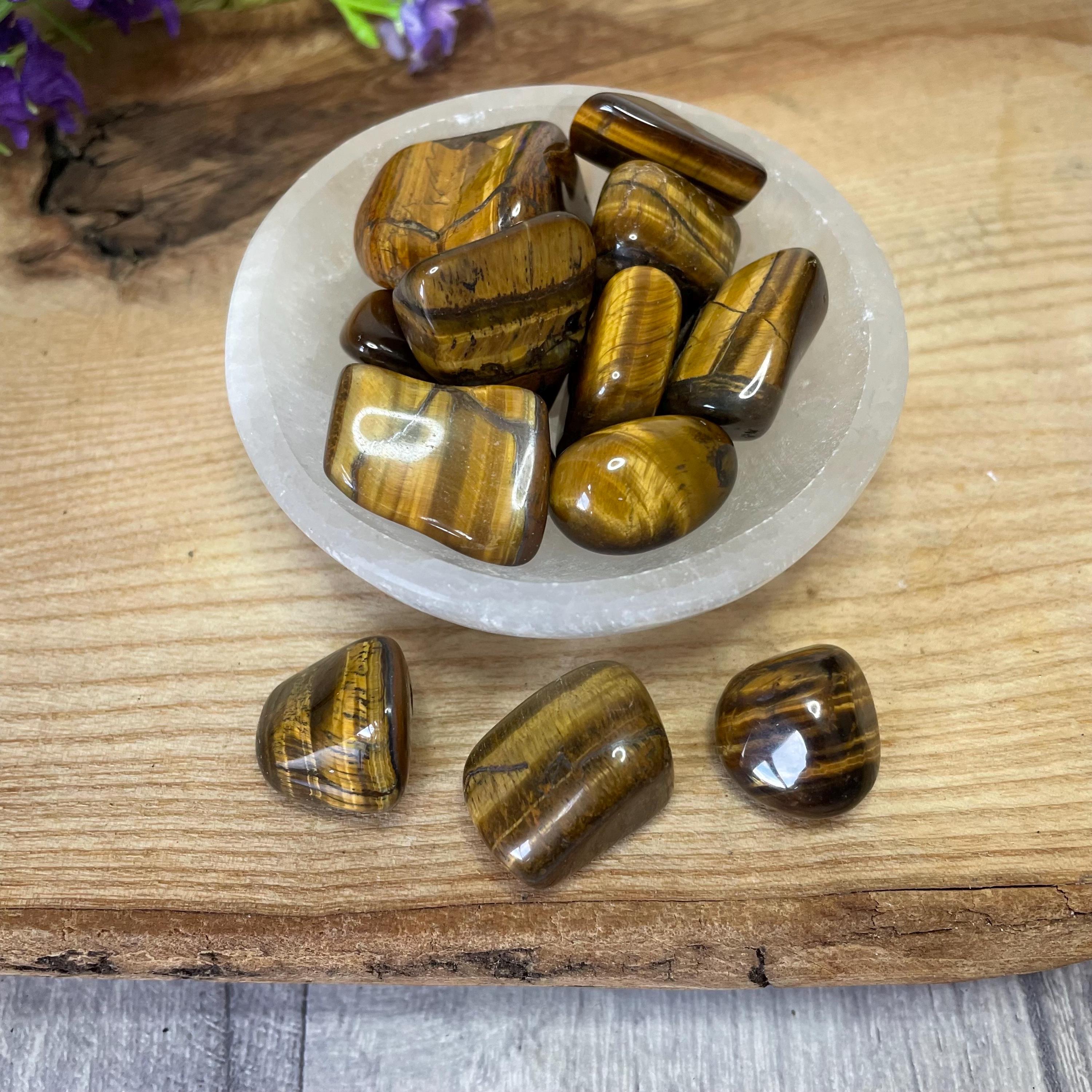 Tigers Eye Tumbled Stone 20-30mm Leo Tigers Eye Tumbled Stone 20-30mm Leo