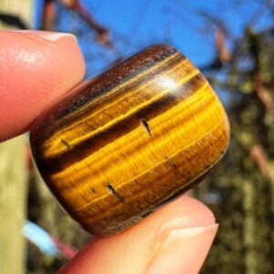 Tumble Tiger Eye Gem Price Per Stone Gold Tiger Eye Polished Gem 1-2cm Yellow Tiger Eye Gemstone Crystal Gift Healer Elf Kendal Hippies Rock