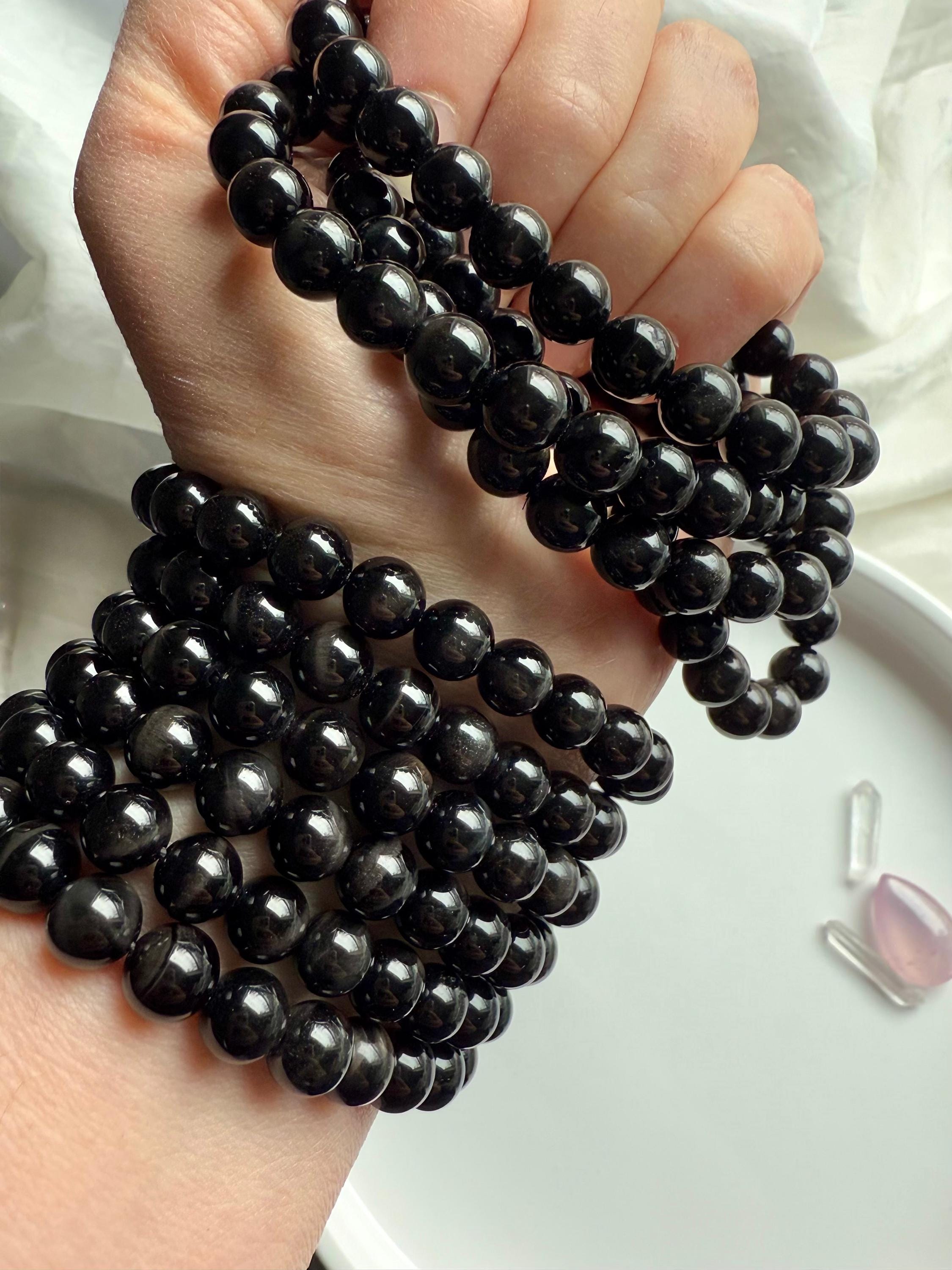 Black Tiger’s Eye Bracelet – Root Chakra Healing Crystal Jewelry, Grounding  Stones
