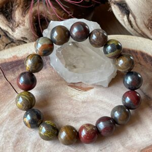 Natural Tiger Iron Bead Bracelets, Chekra Healing, Beaded bracelets