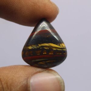 Iron Tiger Gemstone Cabochon, Teardrop Shape, 14Cts