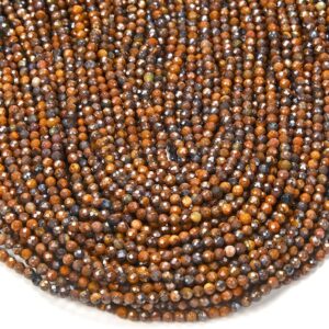 3mm Natural Iron Tiger Eye Gemstone Grade Aaa Micro Faceted Round Beads 15 Inch Full Strand Bulk Lot 1,2,6,12 And 50 (80016212-p49) 3mm Natural Iron Tiger Eye Gemstone Grade Aaa Micro Faceted Round Beads 15 Inch Full Strand Bulk Lot 1,2,6,12 And 50 (80016212-p49)