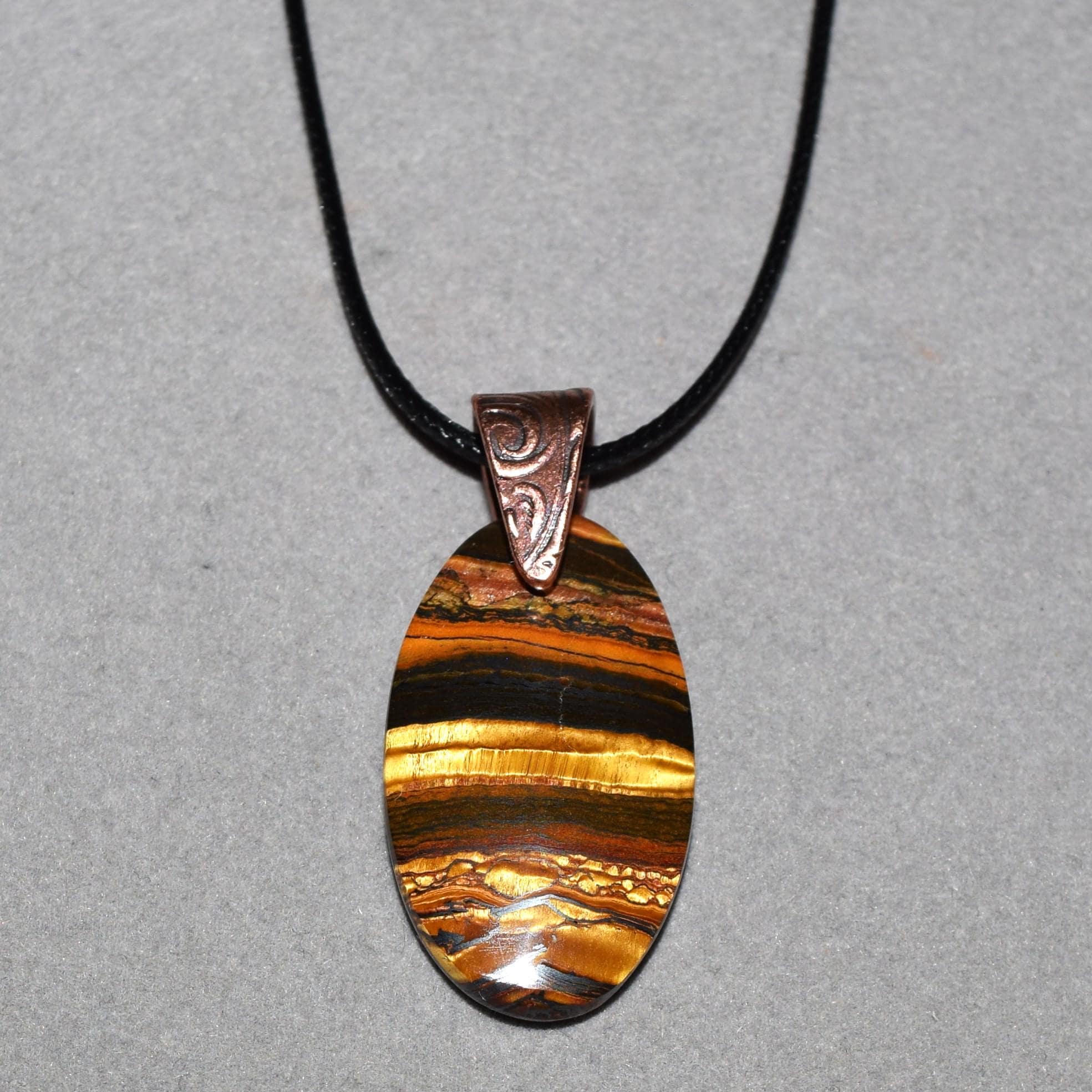 Tiger Iron Necklace, Chunky Pendant, Gemstone Pendant, Boho Jewelry, Gift For Women Tiger Iron Necklace, Chunky Pendant, Gemstone Pendant, Boho Jewelry, Gift For Women