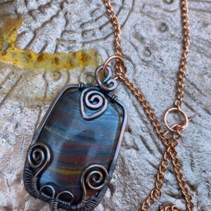 Iron Tiger Eye Pendant
