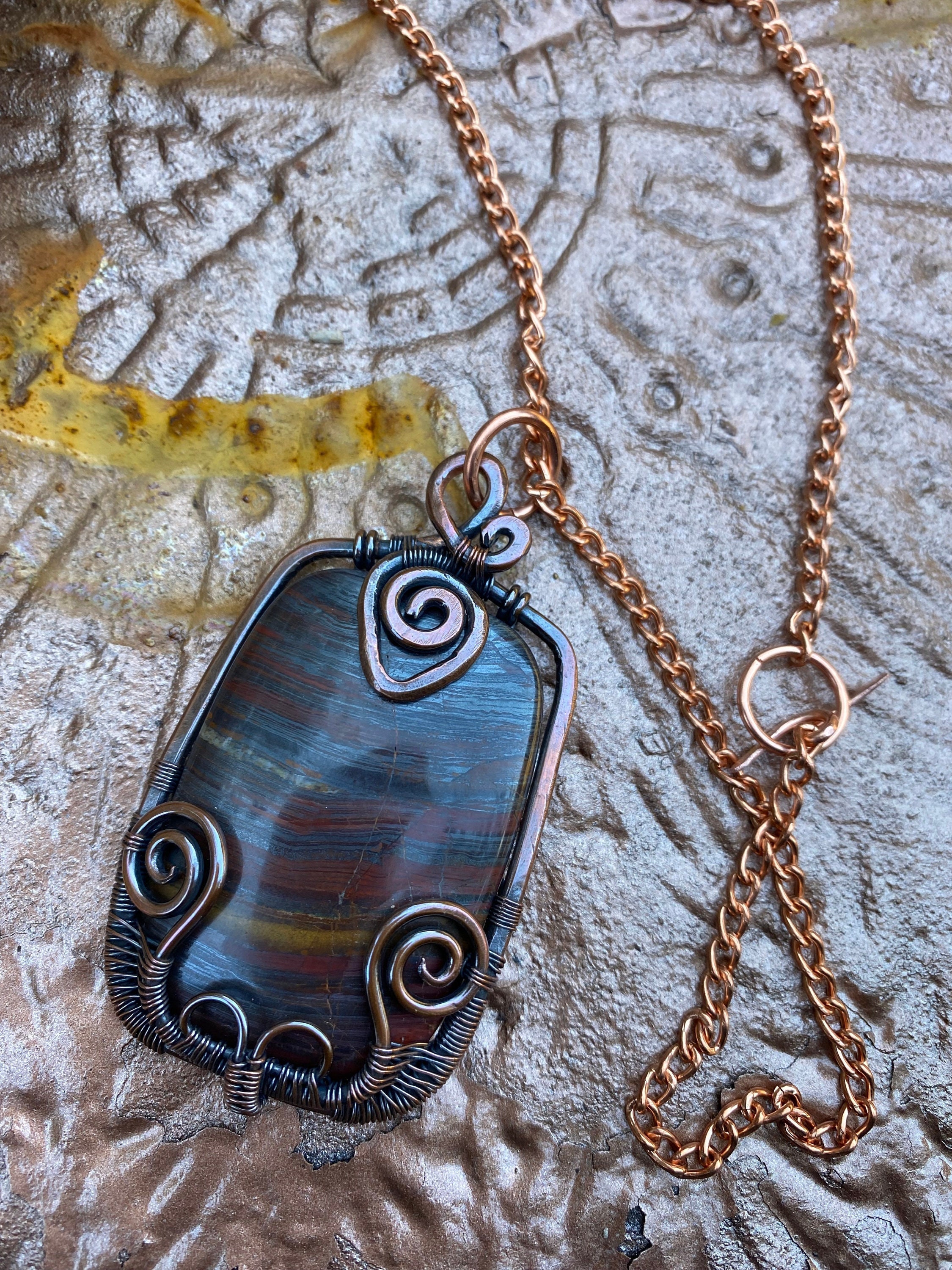 Iron Tiger Eye Pendant