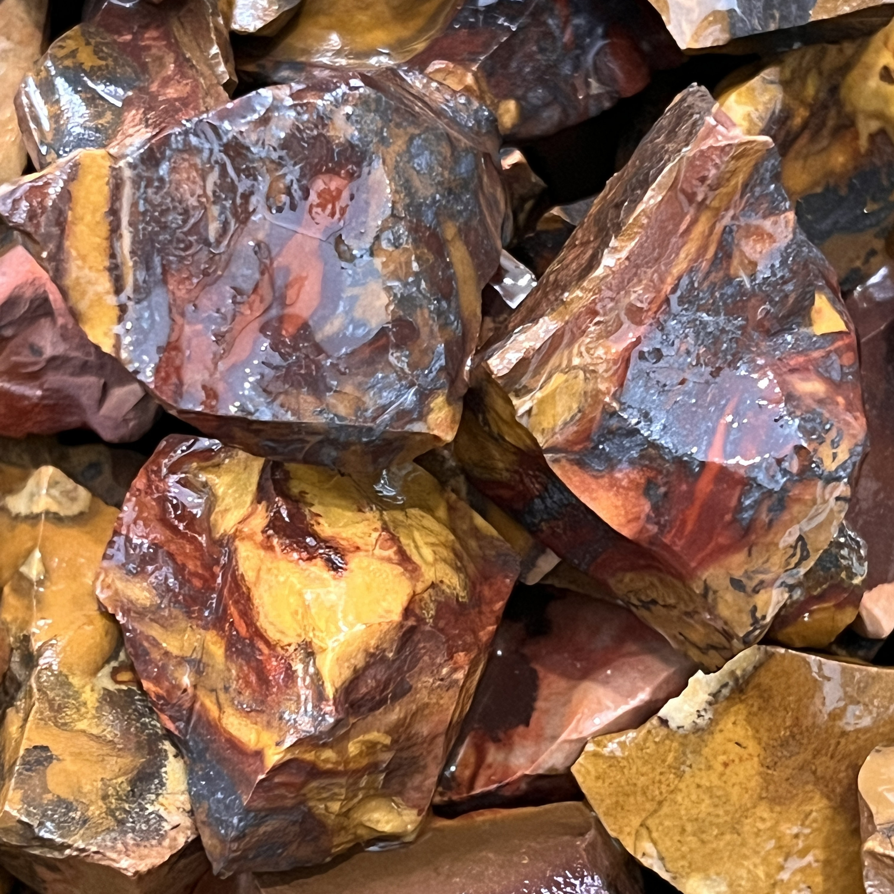 Big Sale!! Tiger Iron Rough - 500 Carat Lots (very Rare) + A Free Faceted Gemstone!