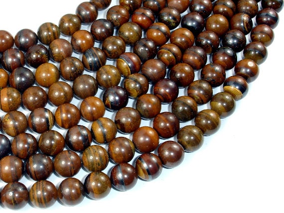 Tiger Iron, 10mm (10.3mm) Round Beads, 15.5 Inch, Full Strand, Approx 39 Beads, Hole 0.8 Mm, A Quality (423054009)