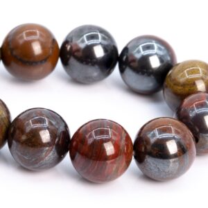 10mm Dark Red Tiger Iron Beads Grade Aa Genuine Natural Gemstone Half Strand Round Loose Beads 7.5" Bulk Lot 1,3,5,10 And 50 (104760h-1288)