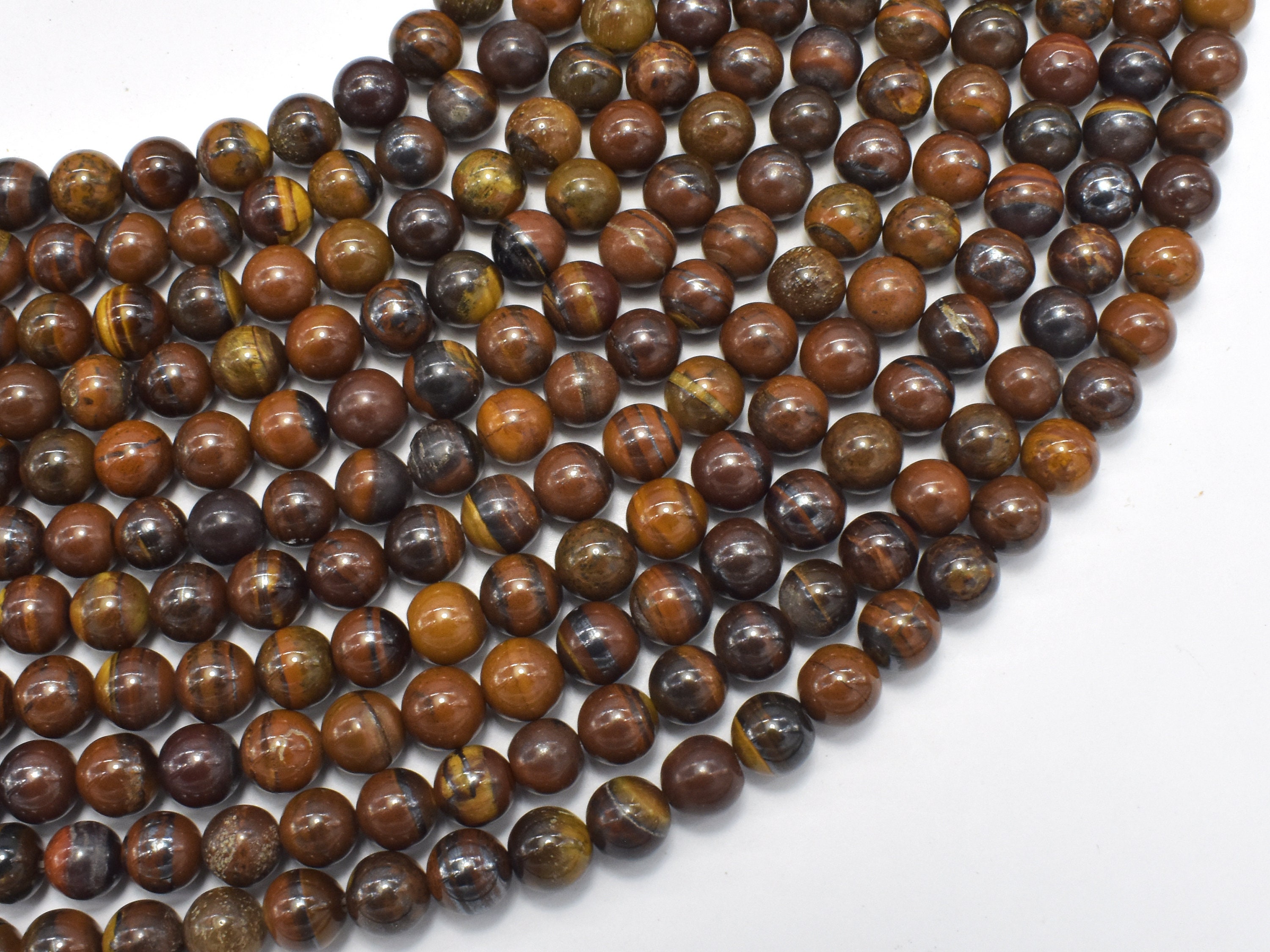 Tiger Iron, 6mm, Round Beads, 15.5 Inch, Full Strand, Approx. 65 Beads, Hole 0.8mm (423054011) Tiger Iron, 6mm, Round Beads, 15.5 Inch, Full Strand, Approx. 65 Beads, Hole 0.8mm (423054011)