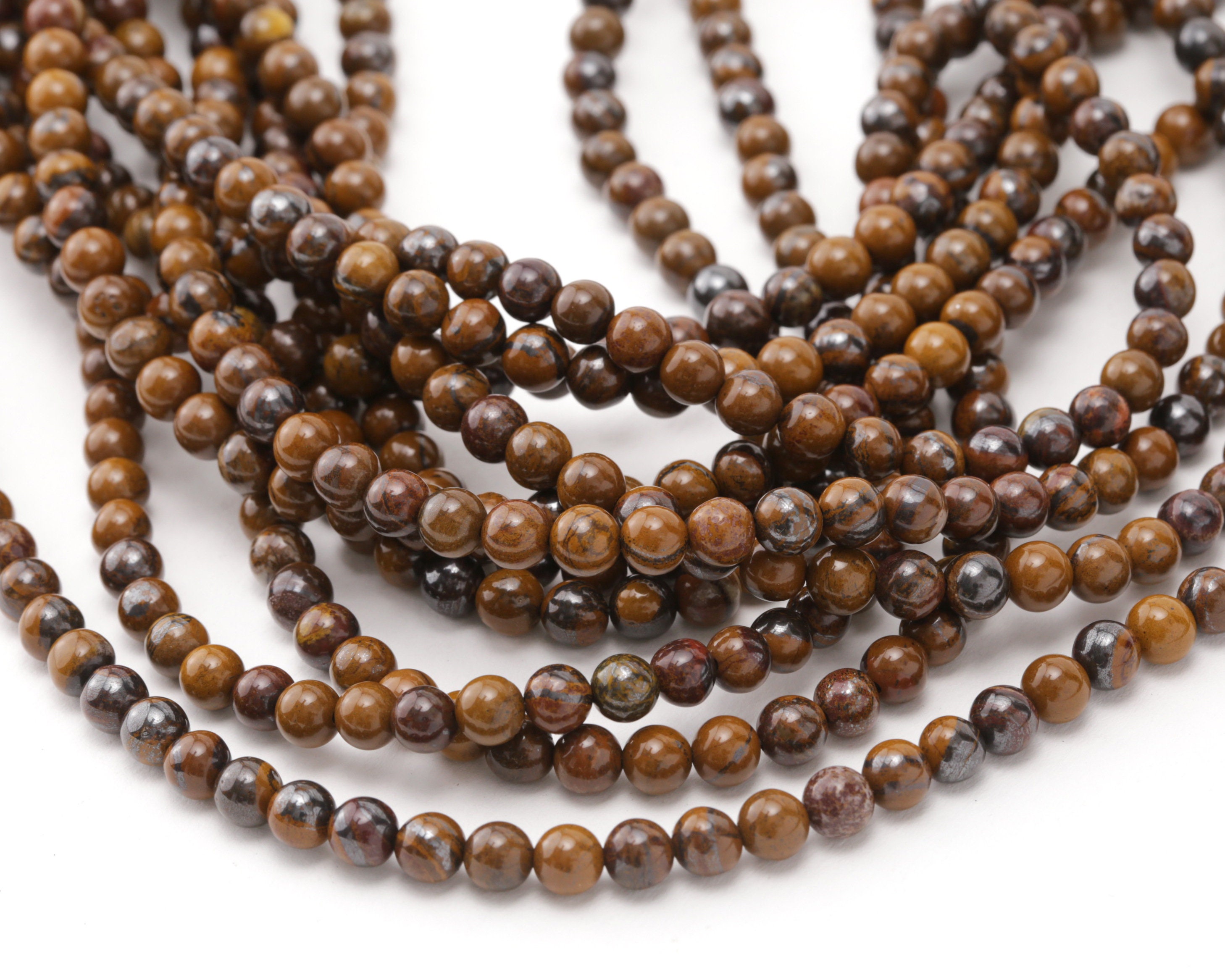 Tiger Iron Round 6mm Beads Tiger Iron Round 6mm Beads