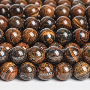 Genuine Natural Tiger Iron Gemstone Beads 6mm 8mm Brown Round Loose Beads Transparent Stone Like Wood Beads Genuine Natural Tiger Iron Gemstone Beads 6mm 8mm Brown Round Loose Beads Transparent Stone Like Wood Beads