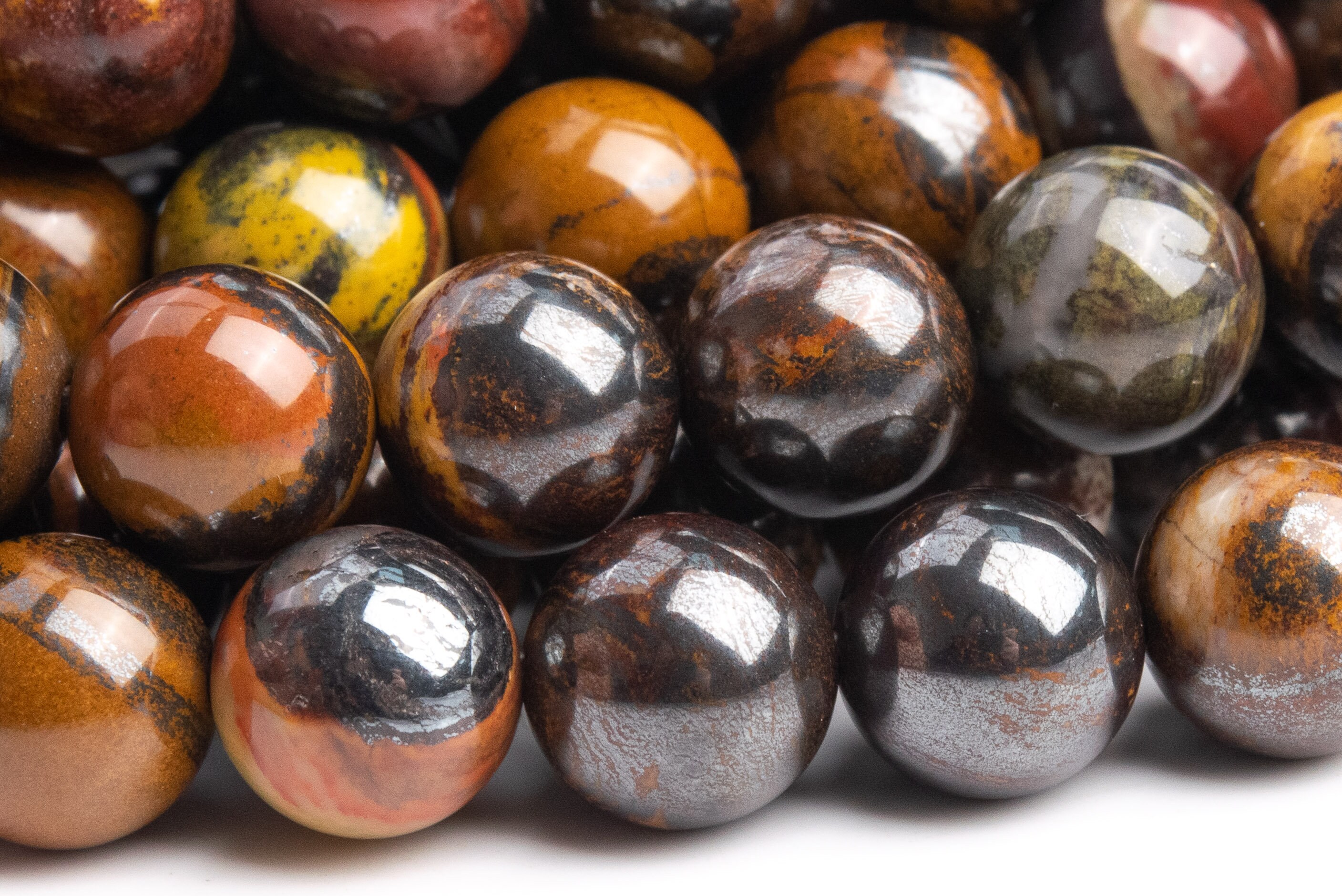Genuine Natural Tiger Iron Gemstone Beads 8mm Dark Red Round Aa Quality Loose Beads (104500) Genuine Natural Tiger Iron Gemstone Beads 8mm Dark Red Round Aa Quality Loose Beads (104500)