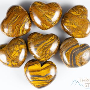 TIGER IRON Crystal Heart - Self Care, Mom Gift, Home Decor, Healing Crystals and Stones, E1251