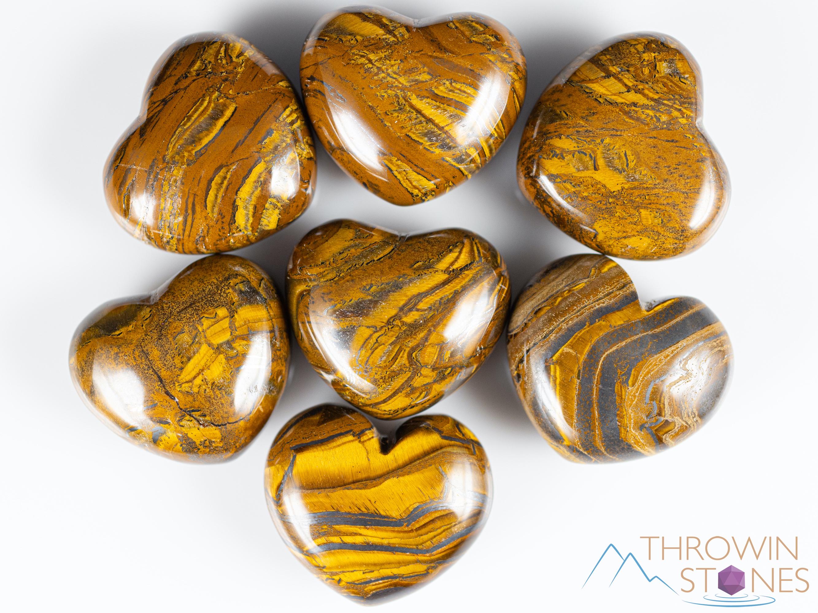 Tiger Iron Crystal Heart - Self Care, Mom Gift, Home Decor, Healing Crystals And Stones, E1251
