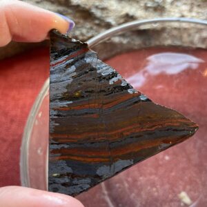 Tiger Iron Lapidary Slab natural stone not polished for cabbing