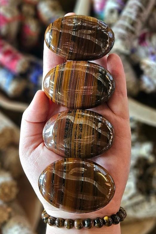 Tiger Iron Palm Stone, One, Large, Meditation, Altar, Crystal Grids, Feng Shui, Reiki, Wicca
