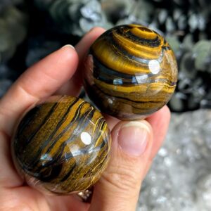 Tiger Iron Sphere: 40mm Hematite Inclusions Orb