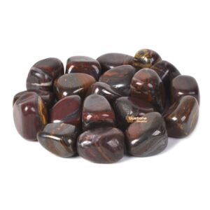 1/2LB Tiger Iron Tumbled Stone Specimen Collection Pocket Worry Healing Crystal Reiki