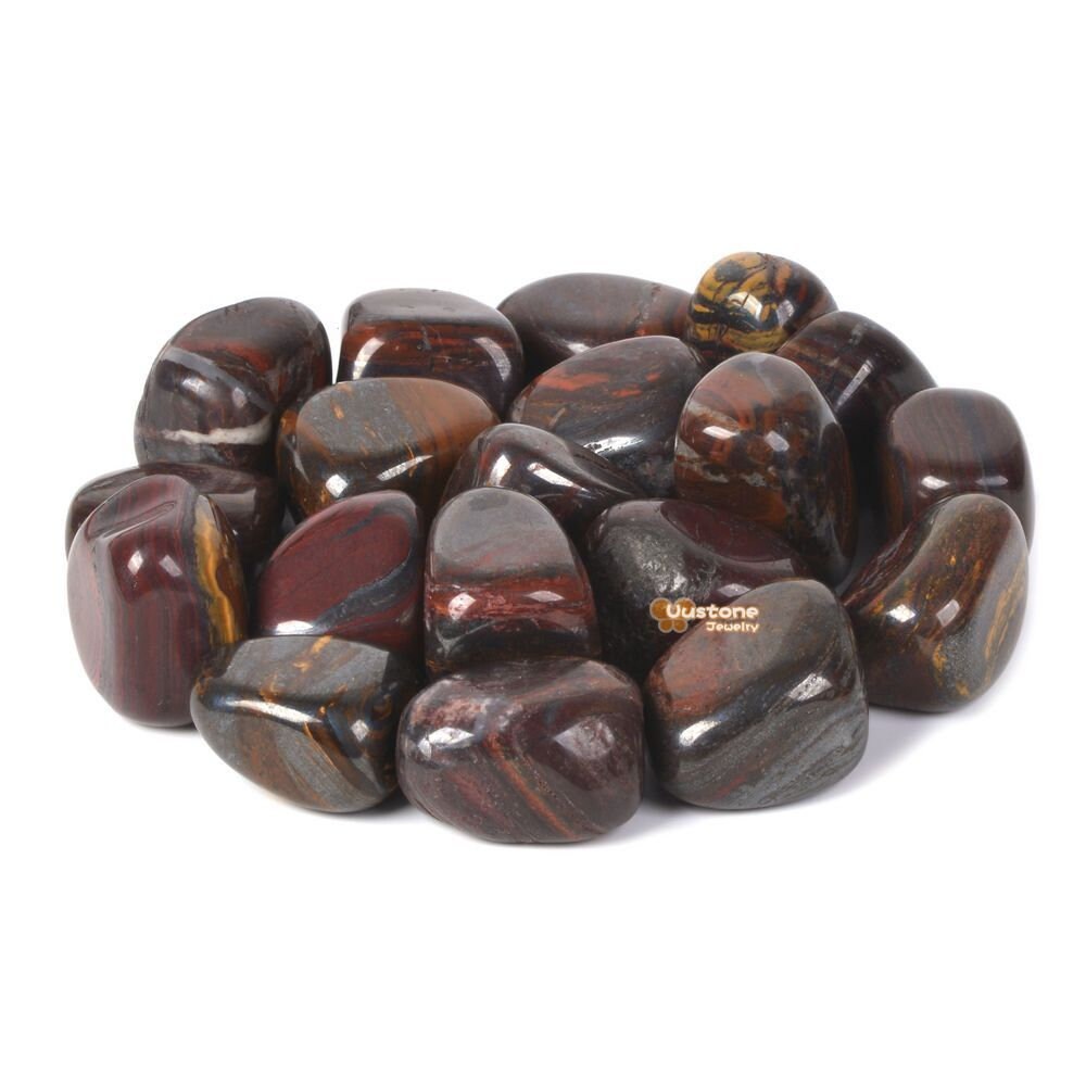 1/2lb Tiger Iron Tumbled Stone Specimen Collection Pocket Worry Healing Crystal Reiki