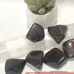 Large Tiger Iron Tumbled Chunks. Powerful. Masculine Energy. Grounding. Root Chakra. Protection. Brave. Strength.